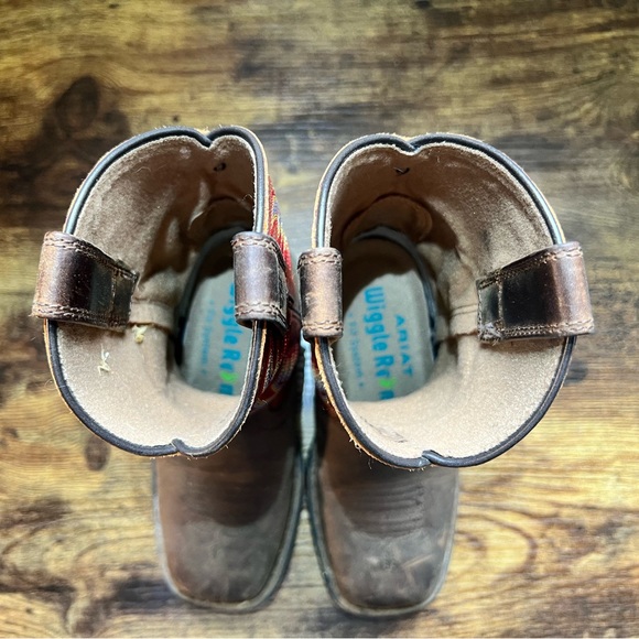 ARIAT BOYS' EARTH WORKHOG WESTERN BOOTS - SQUARE TOE - Picture 2 of 7